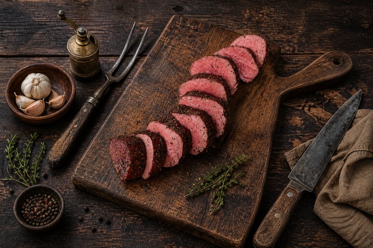Lomo fino de res al horno con costra de hierbas aromáticas - La Carnicerie