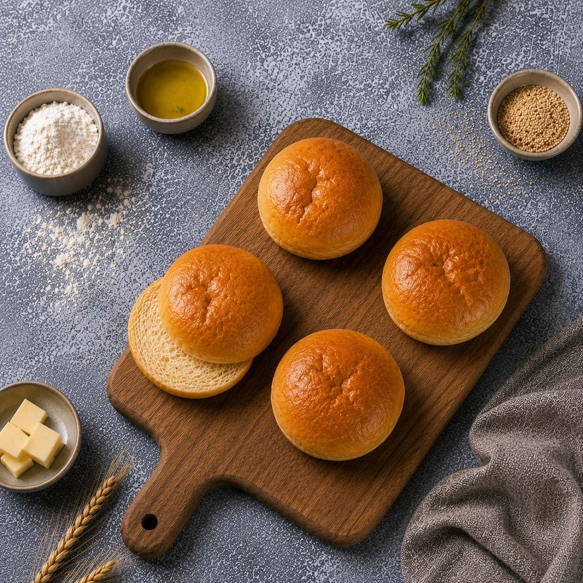 Pan Hamburguesa Brioche Mediano — La Carnicerie carnes premium Colombia