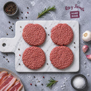 Hamburguesa Res y Tocineta Hecho a mano x 150 Gr c/u - La Carnicerie