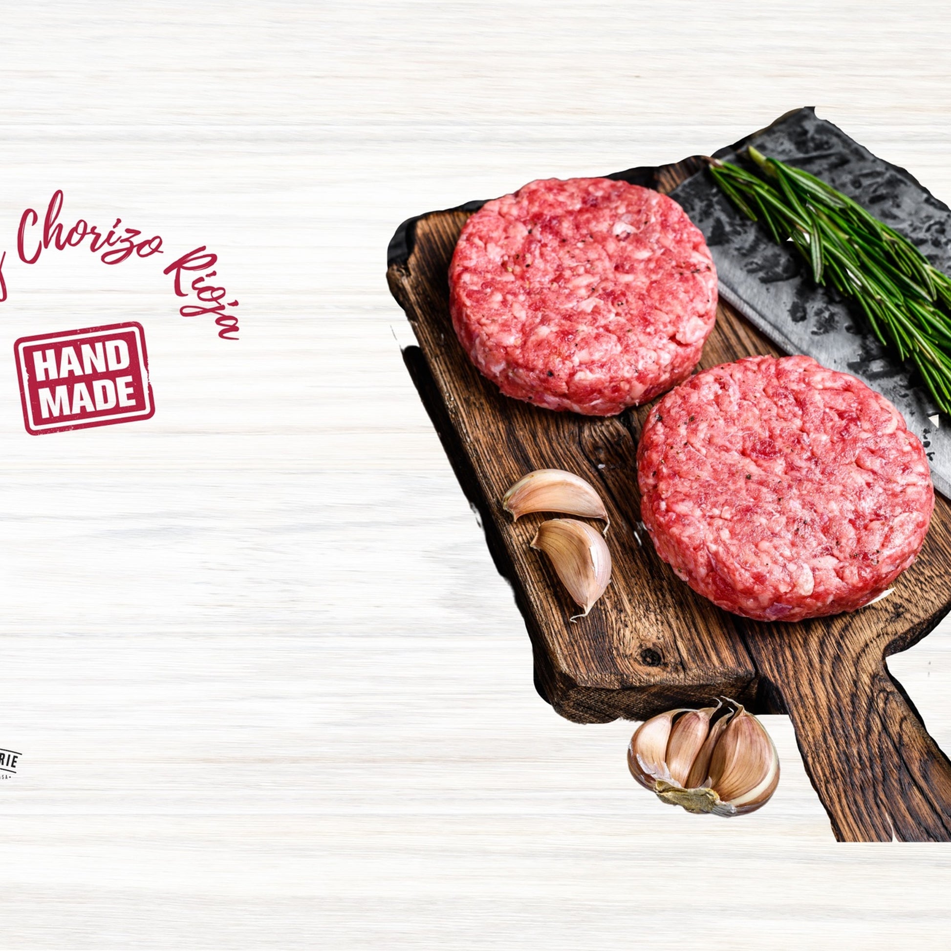 Hamburguesa Res y Chorizo Rioja Hecho a Mano 150gr x4 - La Carnicerie