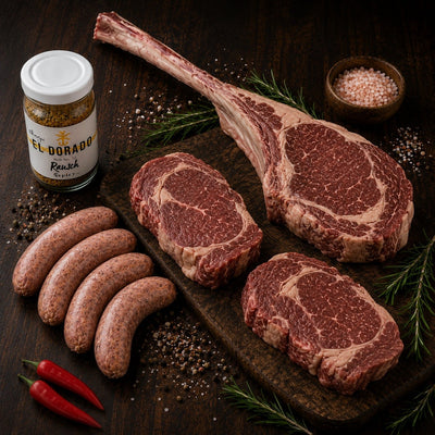 Kit Parrilla Premium con tomahawk y rib eye — La Carnicerie Bogotá
