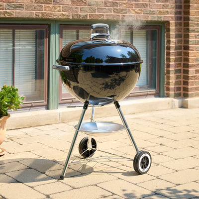 Weber Original Kettle 22" detalle tapa negro — La Carnicerie