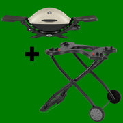 Weber Q2200 Titanium asador a gas portátil con carrito — La Carnicerie
