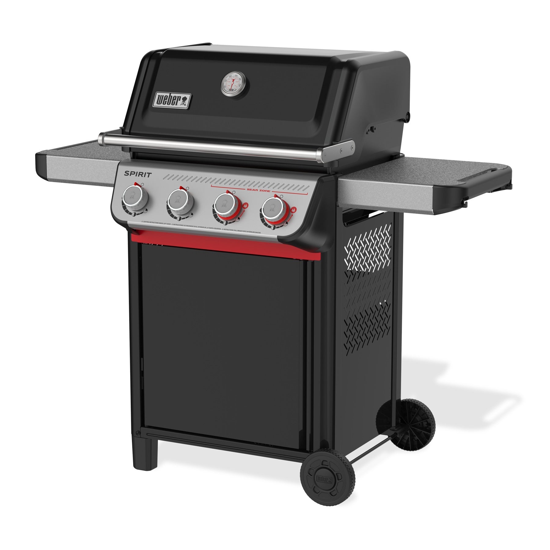 Weber Spirit E-425 asador gas propano 4 quemadores negro — La Carnicerie